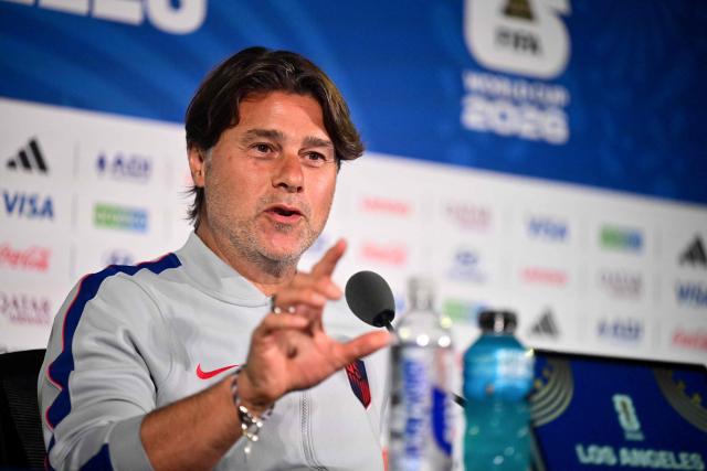 US Argentine head coach Mauricio Pochettino gives an MD-1 press conference at Los Angeles Stadium on June 24, 2026, on the eve of the 2026 World Cup football tournament Group D football match between Turkey and USA. (Photo by Frederic J. Brown / AFP)