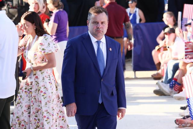 Acting Director of National Intelligence Bill Pulte attends a kick-off celebration for the "Great American State Fair" on the National Mall in Washington, DC, June 24, 2026. The "Great American State Fair" will be held from June 25 to July 10, 2026, to celebrate the 250th anniversary of US independence. (Photo by Jemal COUNTESS / AFP)