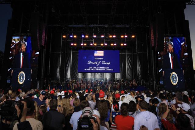 US President Donald Trump speaks during the kick-off celebration for the "Great American State Fair" on the National Mall in Washington, DC, June 24, 2026. The "Great American State Fair" will be held from June 25 to July 10, 2026, to celebrate the 250th anniversary of US independence. (Photo by Jemal COUNTESS / AFP)