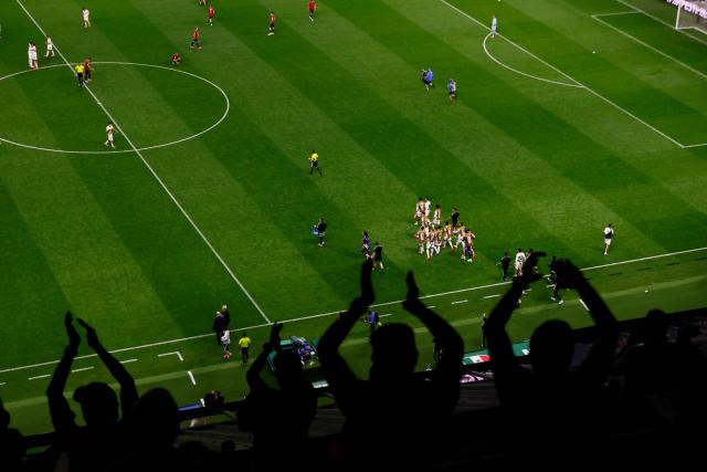 Mexican fans applaud their team after winning the 2026 World Cup Group A football match between the Czech Republic and Mexico at the Mexico City Stadium in Mexico City on June 24, 2026.  (Photo by Rodrigo Oropeza / AFP)