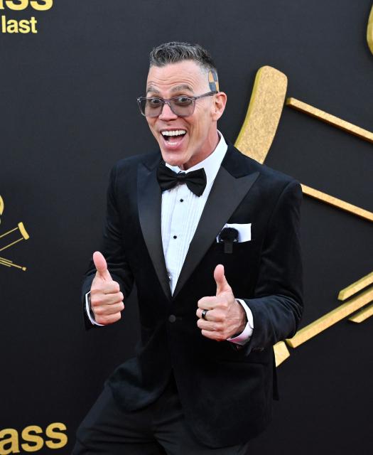 British-US stunt performer Steve Glover aka Steve-O attends the Los Angeles premiere of "Jackass: Best and Last" at the Paramount Theatre in Los Angeles on June 23, 2026. (Photo by LISA O'CONNOR / AFP)