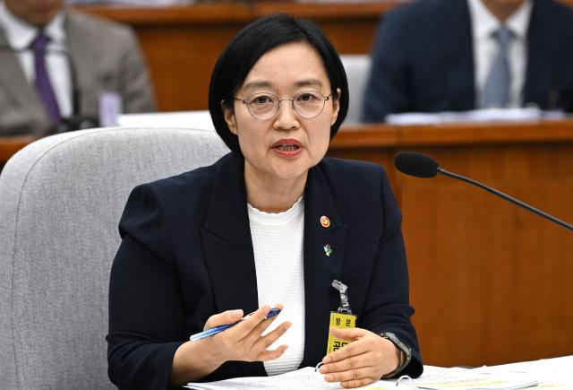 South Korean prime minister nominee Han Seong-sook speaks during her parliamentary confirmation hearing at the National Assembly in Seoul on June 25, 2026. South Korean President Lee Jae Myung nominated Han Seong-sook to be his next prime minister on June 7, making her only the second woman to hold the post if confirmed by parliament. (Photo by Jung Yeon-je / AFP)