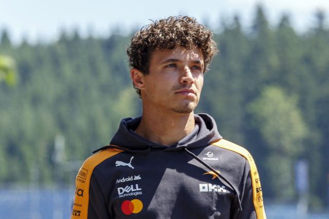 McLaren's British driver Lando Norris arrives at the Red Bull Ring race track in Spielberg, Austria on June 25, 2026, ahead of the Formula One Austrian Grand Prix. (Photo by ERWIN SCHERIAU / APA / AFP) / Austria OUT