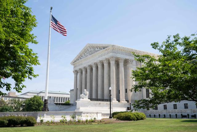 A view of the US Supreme Court in Washington, DC, on June 25, 2026. The US Supreme Court on Thursday backed a Trump administration move to strip deportation protections from some 350,000 Haitians and 6,000 Syrians living in the United States. The conservative-dominated court, in a 6-3 ruling, said the Department of Homeland Security's decision to end Temporary Protected Status (TPS) for Haitian and Syrian immigrants was not subject to judicial review. (Photo by SAUL LOEB / AFP)
