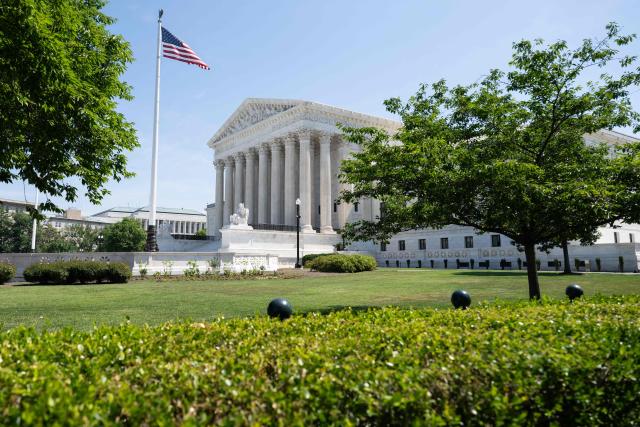 A view of the US Supreme Court in Washington, DC, on June 25, 2026. The US Supreme Court on Thursday backed a Trump administration move to strip deportation protections from some 350,000 Haitians and 6,000 Syrians living in the United States. The conservative-dominated court, in a 6-3 ruling, said the Department of Homeland Security's decision to end Temporary Protected Status (TPS) for Haitian and Syrian immigrants was not subject to judicial review. (Photo by SAUL LOEB / AFP)
