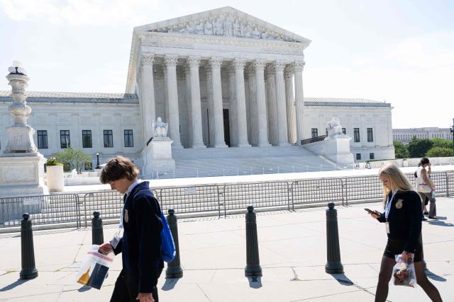 A view of the US Supreme Court in Washington, DC, on June 25, 2026. The US Supreme Court on Thursday backed a Trump administration move to strip deportation protections from some 350,000 Haitians and 6,000 Syrians living in the United States. The conservative-dominated court, in a 6-3 ruling, said the Department of Homeland Security's decision to end Temporary Protected Status (TPS) for Haitian and Syrian immigrants was not subject to judicial review. (Photo by SAUL LOEB / AFP)