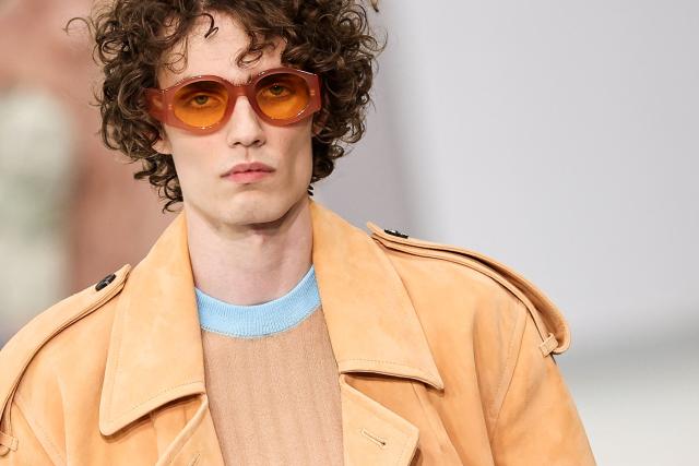 A model presents a creation for Dries Van Noten for the Menswear Spring/Summer 2027 collection fashion show as part of the Paris Fashion Week, in Paris on June 25, 2026. (Photo by SIMON WOHLFAHRT / AFP)