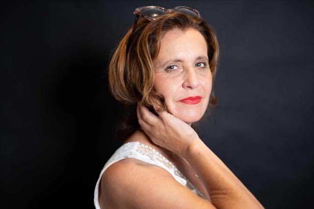 French actor, director, producer and jury member Pascale Pouzadoux poses on the sidelines of the Cinema and Film Music La Baule festival, in La Baule, western France, on June 25, 2026. (Photo by Sebastien Salom-Gomis / AFP)