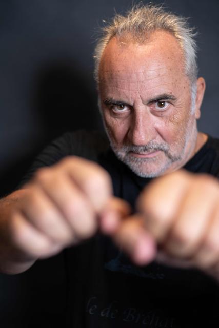 French actor and jury member Antoine Dulery poses on the sidelines of the Cinema and Film Music La Baule festival, in La Baule, western France, on June 25, 2026. (Photo by Sebastien Salom-Gomis / AFP)