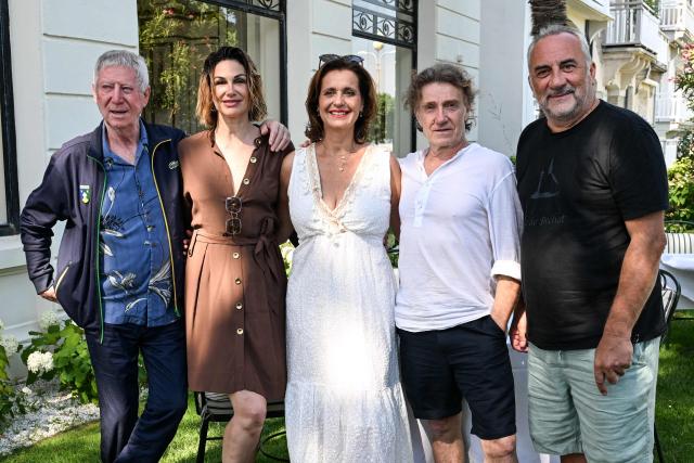 (From L) French director, producer and president of the jury Regis Wargnier, French actor and jury member Helena Noguerra, French actress, director, producer and jury member Pascale Pouzadoux, French actor and jury member Thierry Fremont and French actor and jury member Antoine Dulery pose on the sidelines of the Cinema and Film Music La Baule festival, in La Baule, western France on June 25, 2026. (Photo by Sebastien Salom-Gomis / AFP)