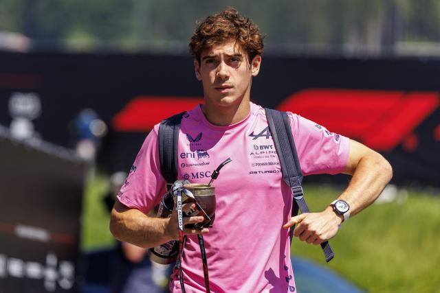 Alpine's Argentine driver Franco Colapinto arrives for the first practice session at the Red Bull Ring race track in Spielberg, Austria on June 26, 2026, ahead of the Formula One Austrian Grand Prix. (Photo by ERWIN SCHERIAU / APA / AFP) / Austria OUT