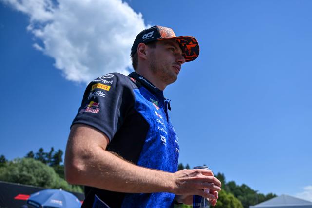 Red Bull Racing's Dutch driver Max Verstappen arrives to the paddock prior to the first practice session at the Red Bull Ring race track in Spielberg, Austria on June 26, 2026, ahead of the Formula One Austrian Grand Prix. (Photo by Andrej ISAKOVIC / AFP)