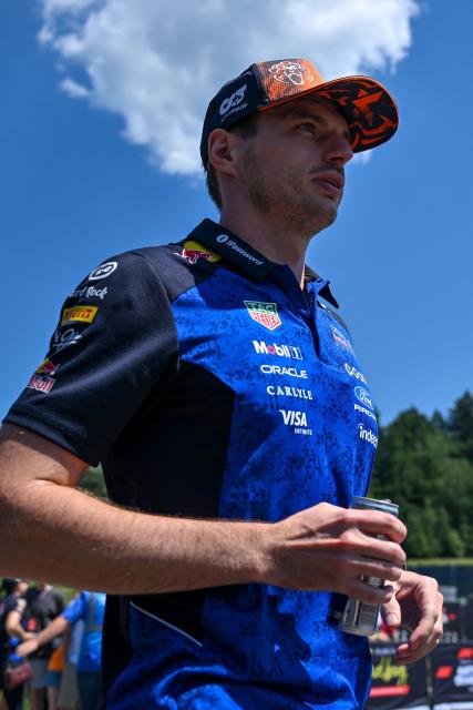 Red Bull Racing's Dutch driver Max Verstappen arrives to the paddock prior to the first practice session at the Red Bull Ring race track in Spielberg, Austria on June 26, 2026, ahead of the Formula One Austrian Grand Prix. (Photo by Andrej ISAKOVIC / AFP)