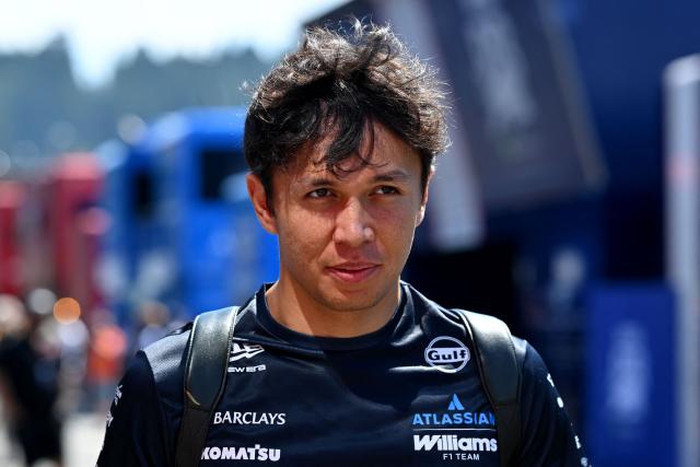 Williams' Thai driver Alexander Albon arrives to the paddock prior to the first practice session at the Red Bull Ring race track in Spielberg, Austria on June 26, 2026, ahead of the Formula One Austrian Grand Prix. (Photo by Andrej ISAKOVIC / AFP)