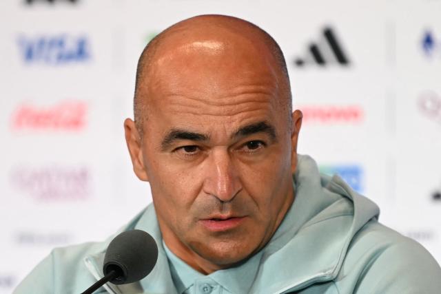 Portugal's Spanish head coach Roberto Martinez gives an MD-1 press conference at the Miami Stadium in Miami Gardens on June 26, 2026, on the eve of the 2026 World Cup Group K football match between Colombia and Portugal.  (Photo by CHANDAN KHANNA / AFP)