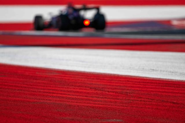 A driver competes during the second practice session at the Red Bull Ring race track in Spielberg, Austria on June 26, 2026, ahead of the Formula One Austrian Grand Prix. (Photo by Joe KLAMAR / AFP)