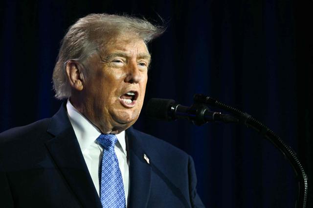 US President Donald Trump speaks during the Faith & Freedom Coalition's 2026 Policy Conference at the Washington Hilton in Washington, DC, on June 26, 2026. (Photo by Kent NISHIMURA / AFP)