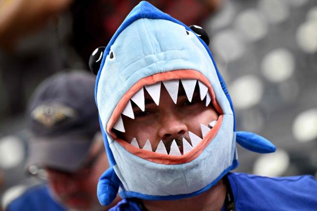 Cape Verde supporters arrive for the 2026 World Cup Group H football match between Cape Verde and Saudi Arabia at the Houston Stadium in Houston on June 26, 2026.  (Photo by RONALDO SCHEMIDT / AFP)