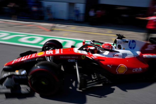 Ferrari's Monegasque driver Charles Leclerc competes during the qualifying session at the Red Bull Ring race track in Spielberg, Austria on June 27, 2026, ahead of the Formula One Austrian Grand Prix. (Photo by Darko Bandic / POOL / AFP)