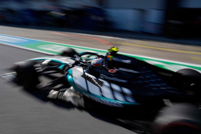 Mercedes' Italian driver Kimi Antonelli competes during the qualifying session at the Red Bull Ring race track in Spielberg, Austria on June 27, 2026, ahead of the Formula One Austrian Grand Prix. (Photo by Darko Bandic / POOL / AFP)