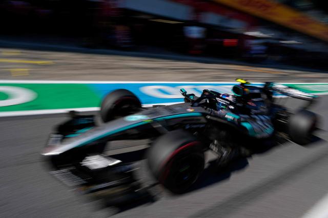 Mercedes' Italian driver Kimi Antonelli competes during the qualifying session at the Red Bull Ring race track in Spielberg, Austria on June 27, 2026, ahead of the Formula One Austrian Grand Prix. (Photo by Darko Bandic / POOL / AFP)