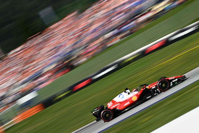 Ferrari's Monegasque driver Charles Leclerc competes during the qualifying session at the Red Bull Ring race track in Spielberg, Austria on June 27, 2026, ahead of the Formula One Austrian Grand Prix. (Photo by Joe Klamar / AFP)