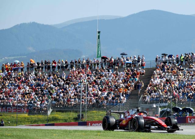Ferrari's Monegasque driver Charles Leclerc competes during the qualifying session at the Red Bull Ring race track in Spielberg, Austria on June 27, 2026, ahead of the Formula One Austrian Grand Prix. (Photo by Joe KLAMAR / AFP)