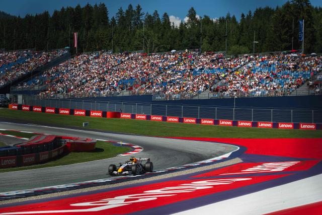 Racing Bulls' New Zealand driver Liam Lawson competes during the qualifying session at the Red Bull Ring race track in Spielberg, Austria on June 27, 2026, ahead of the Formula One Austrian Grand Prix. (Photo by Andrej ISAKOVIC / AFP)