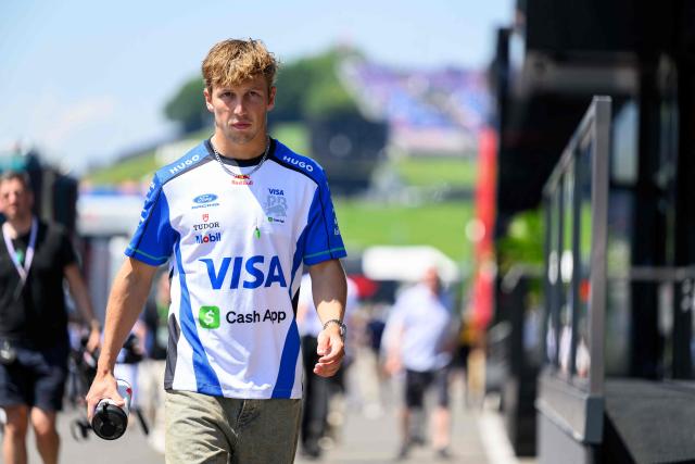 Racing Bulls' New Zealand driver Liam Lawson arrives to the Formula One Austrian Grand Prix at the Red Bull Ring race track in Spielberg, Austria on June 28, 2026. (Photo by MAX SLOVENCIK / APA / AFP) / Austria OUT