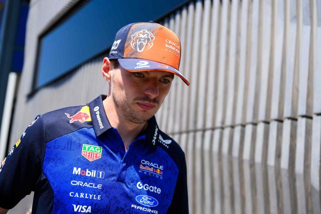 Red Bull Racing's Dutch driver Max Verstappen arrives to the Formula One Austrian Grand Prix at the Red Bull Ring race track in Spielberg, Austria on June 28, 2026. (Photo by MAX SLOVENCIK / APA / AFP) / Austria OUT