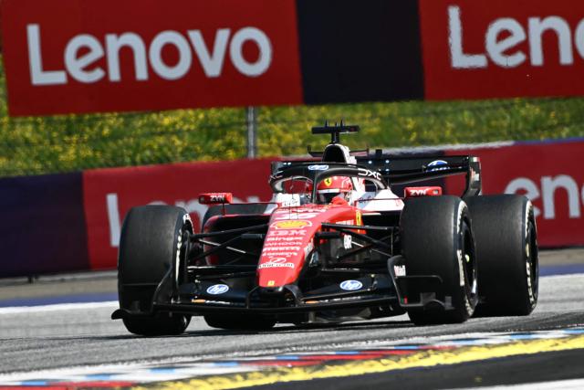 Ferrari's Monegasque driver Charles Leclerc competes during the Formula One Austrian Grand Prix at the Red Bull Ring race track in Spielberg, Austria on June 28, 2026. (Photo by Joe Klamar / AFP)