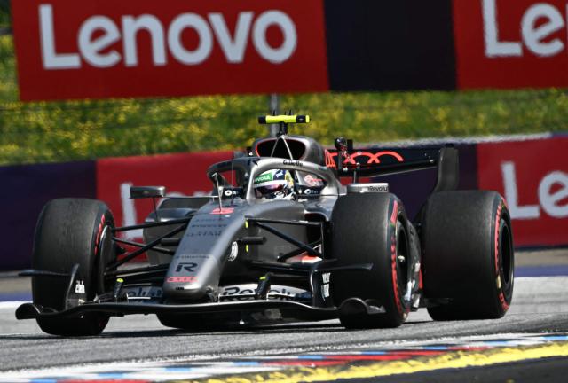 Audi's Brazilian driver Gabriel Bortoleto competes during the Formula One Austrian Grand Prix at the Red Bull Ring race track in Spielberg, Austria on June 28, 2026. (Photo by Joe Klamar / AFP)