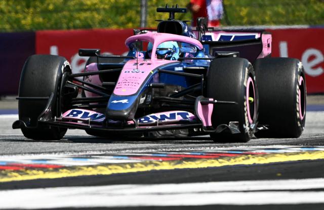 Alpine's French driver Pierre Gasly competes during the Formula One Austrian Grand Prix at the Red Bull Ring race track in Spielberg, Austria on June 28, 2026. (Photo by Joe Klamar / AFP)