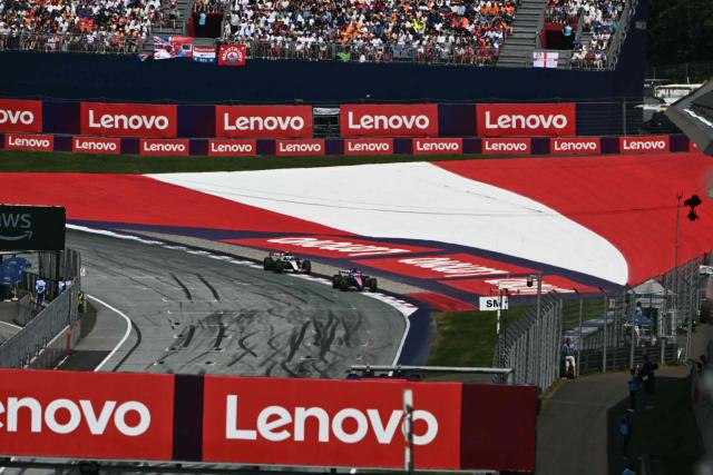 Alpine's French driver Pierre Gasly competes during the Formula One Austrian Grand Prix at the Red Bull Ring race track in Spielberg, Austria on June 28, 2026. (Photo by Joe Klamar / AFP)