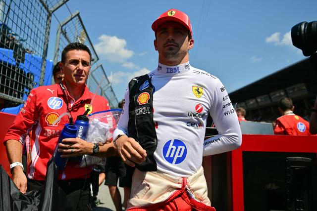 Ferrari's Monegasque driver Charles Leclerc arrives prior to the Formula One Austrian Grand Prix at the Red Bull Ring race track in Spielberg, Austria on June 28, 2026. (Photo by Andrej ISAKOVIC / AFP)