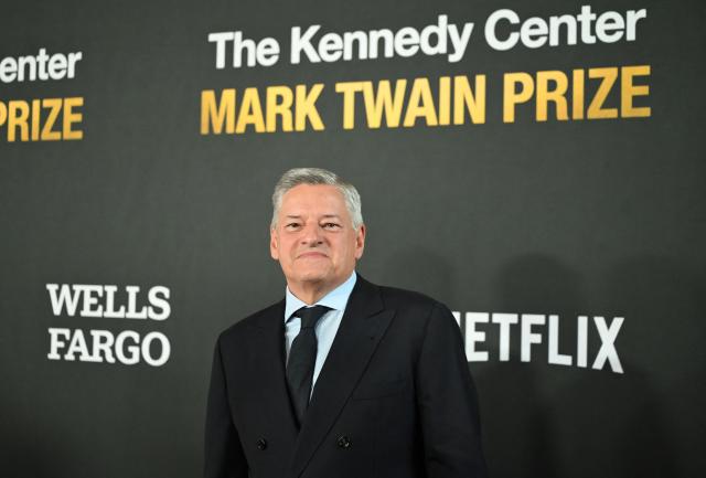 Co-CEO of Netflix Ted Sarandos arrives for the 27th Mark Twain Prize for American Humor Gala at the Kennedy Center in Washington, DC, on June 28, 2026. (Photo by Alex WROBLEWSKI / AFP)