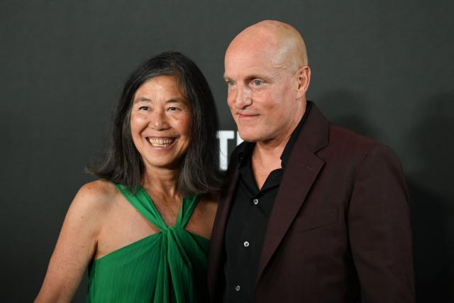 US actor Woody Harrelson and his wife Laura Louie arrive for the 27th Mark Twain Prize for American Humor Gala at the Kennedy Center in Washington, DC, on June 28, 2026. (Photo by Alex WROBLEWSKI / AFP)