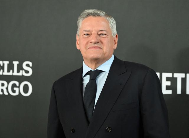 Co-CEO of Netflix Ted Sarandos arrives for the 27th Mark Twain Prize for American Humor Gala at the Kennedy Center in Washington, DC, on June 28, 2026. (Photo by Alex WROBLEWSKI / AFP) / ALTERNATIVE CROP