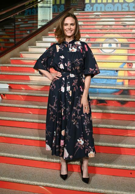 US actress Emily Deschanel attends the premiere of "Minions & Monsters" at the Dolby Theatre in Hollywood, California, on June 28, 2026. (Photo by LISA O'CONNOR / AFP)