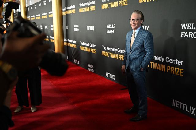 US comedian Bill Maher arrives for the 27th Mark Twain Prize for American Humor Gala at the Kennedy Center in Washington, DC, on June 28, 2026. (Photo by Alex WROBLEWSKI / AFP)