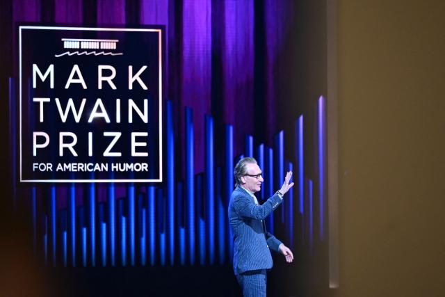 US comedian Bill Maher takes the stage during the 27th Mark Twain Prize for American Humor Gala at the Kennedy Center in Washington, DC, on June 28, 2026. (Photo by Alex WROBLEWSKI / AFP)