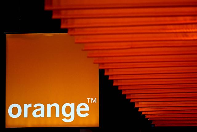 (FILES) A logo of Orange company is displayed during the Vivatech technology startups and innovation fair, at the Porte de Versailles exhibition center in Paris, on May 22, 2024. Mobile phone network operator Orange has been hit by a "technical incident" on June, 29, 2026, affecting 4G and 5G connections. (Photo by JULIEN DE ROSA / AFP)