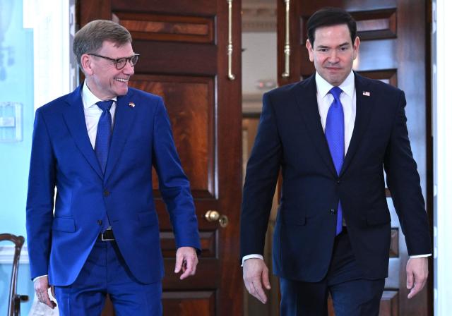 US Secretary of State Marco Rubio walks with Germany’s Foreign Minister Johann Wadephul to the Treaty Room of the State Department ahead of a bilateral meeting in Washington, DC, on June 29, 2026. (Photo by Mandel NGAN / AFP)