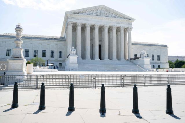 (FILES) A view of the US Supreme Court in Washington, DC, on June 25, 2026. The Supreme Court ruled on June 29, 2026 that US President Donald Trump can fire a Federal Trade commissioner, fortifying the executive branch's power to staff elite jobs in independent agencies with political allies. In a 6-3 ruling, the court's conservative majority rejected a challenge by Democratic Commissioner Rebecca Slaughter to her dismissal, writing that "subordinates who exercise the President's power are subject to removal by him." (Photo by SAUL LOEB / AFP)