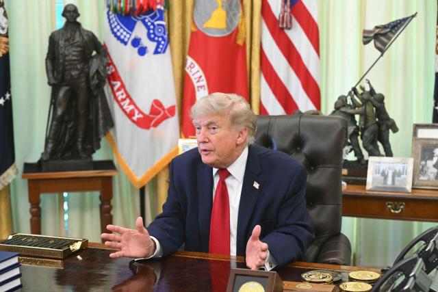 US President Donald Trump speaks after signing a presidential memo on pollution control in vehicles at the Oval Office of the White House in Washington, DC, on June 29, 2026. (Photo by SAUL LOEB / AFP)