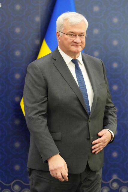 Ukraine's Foreign Minister Andrii Sybiha attends a meeting with South Korea's Foreign Minister Cho Hyun at the Foreign Ministry in Seoul on June 30, 2026. (Photo by Lee Jin-man / POOL / AFP)