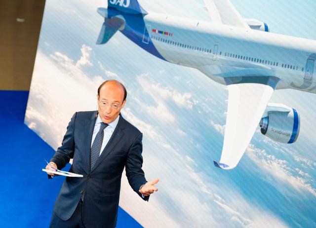 SAS airline CEO Anko van der Werff holds a press conference about the airline's future plans for Scandinavia, at Copenhagen Airport in Copenhagen on June 30, 2026. With its largest investment ever, SAS will spend more than ten billion dollars on up to 40 new Airbus aircraft, it is stated at the press conference. (Photo by Ida Marie Odgaard / Ritzau Scanpix / AFP) / Denmark OUT
