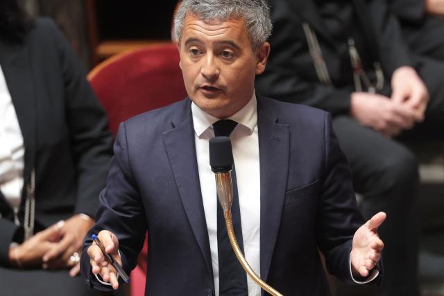 France's Justice Minister Gerald Darmanin answers during a session of questions to the government at The National Assembly, France's lower house of parliament in Paris on June 30, 2026. (Photo by Kenzo TRIBOUILLARD / AFP)