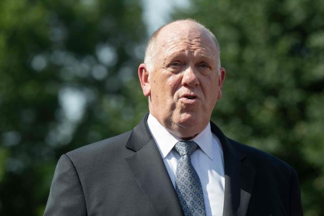 White House Border Czar Tom Homan speaks with media outside the West Wing of the White House in Washington, DC, June 30, 2026. (Photo by SAUL LOEB / AFP)