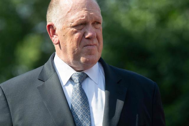 White House Border Czar Tom Homan speaks with media outside the West Wing of the White House in Washington, DC, June 30, 2026. (Photo by SAUL LOEB / AFP)